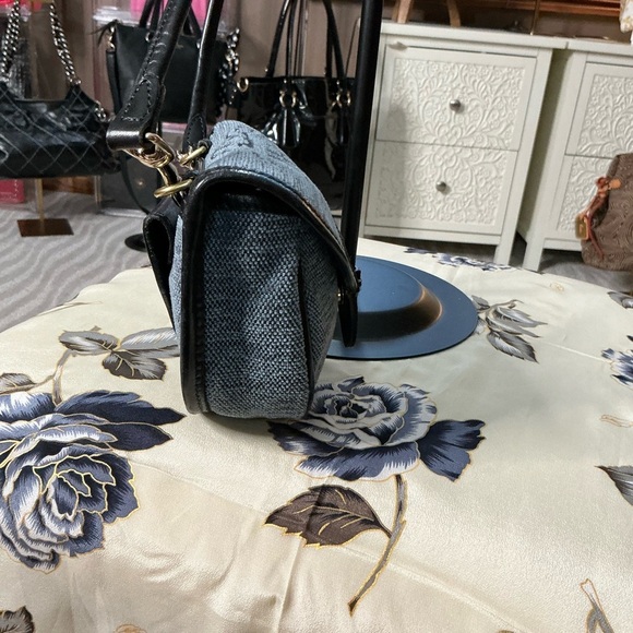 Dooney & Bourke Blue and Black Crossbody Bag with Logo - Picture 10 of 11